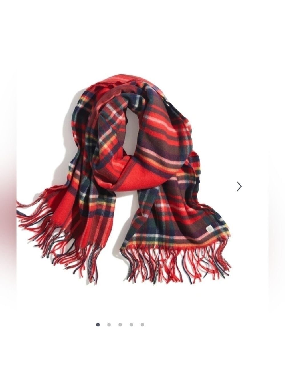Marine layer Scotland Scarf in Holiday Red Plaid